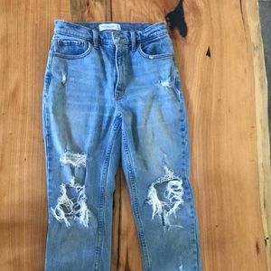 Abercrombie high waisted mom jeans